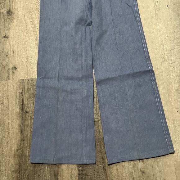 VTG 70s DeeCee Western Hippie Jeans USA Lightwash Flared Bootcut Denim 28x34 - Picture 5 of 6